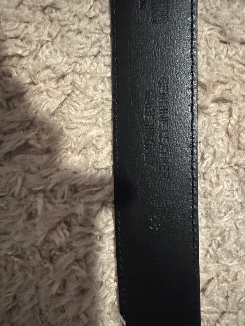 Moschino Black Leather Belt with Silver Logo Plaque